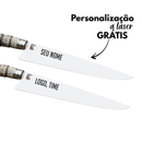 Faca Churrasco Artesanal Picanheira Rabo de Tatu | Aço Inox 9"