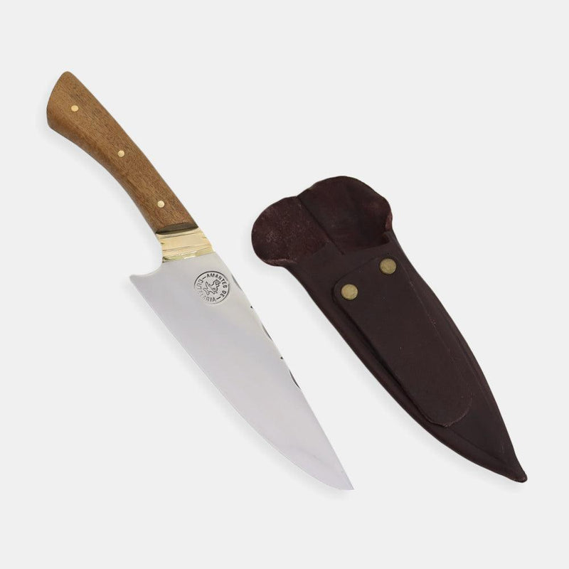 Faca Churrasco Artesanal Personalizada Virilheira | Aço Inox 6"
