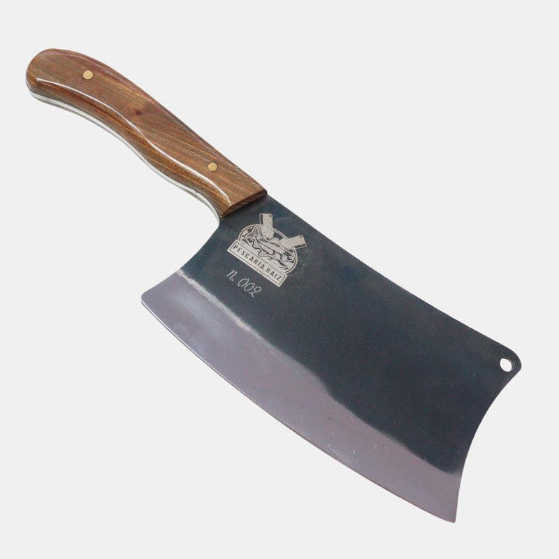 Cutelo Churrasco Artesanal Personalizado Pescaria Raiz | Brut Forge 7" - Amantes de Cutelaria