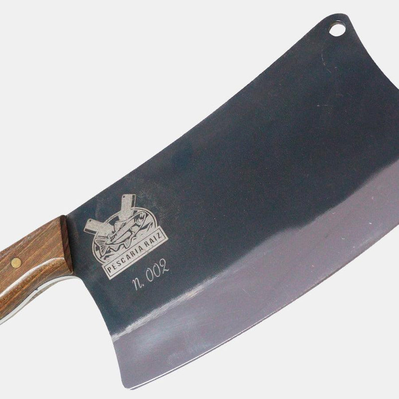 Cutelo Churrasco Artesanal Personalizado Pescaria Raiz | Brut Forge 7" - Amantes de Cutelaria