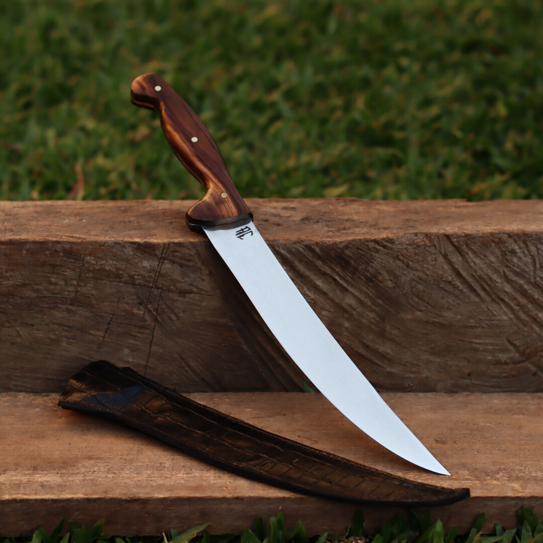 Faca Artesanal para Churrasco Aço Inox Ancara | 10"