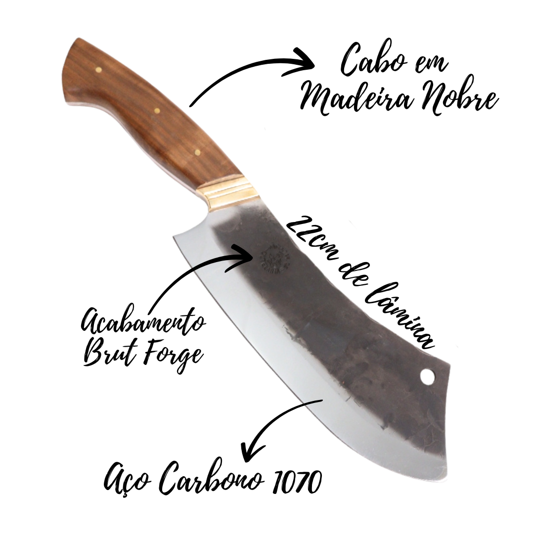 Cutelo Churrasco Artesanal Personalizado | Brut Forge 9"