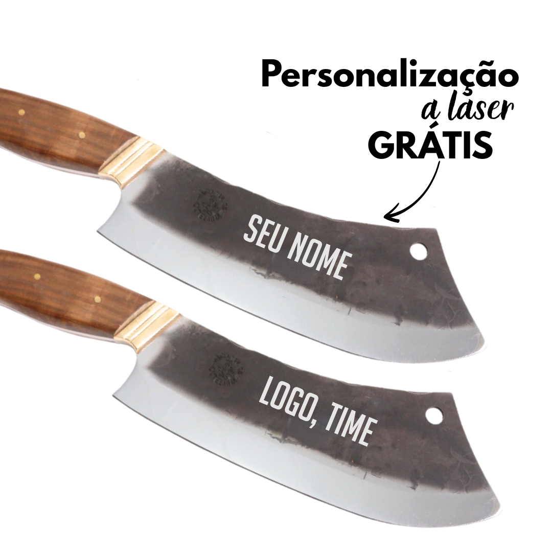 Cutelo Churrasco Artesanal Personalizado | Brut Forge 9"