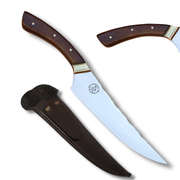 Faca Churrasco Artesanal Personalizada BBQ Turca | Aço Inox 8"