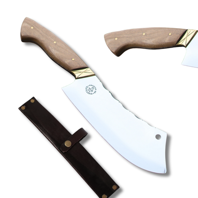 Cutelo Churrasco Artesanal Personalizado | Aço Inox 9"