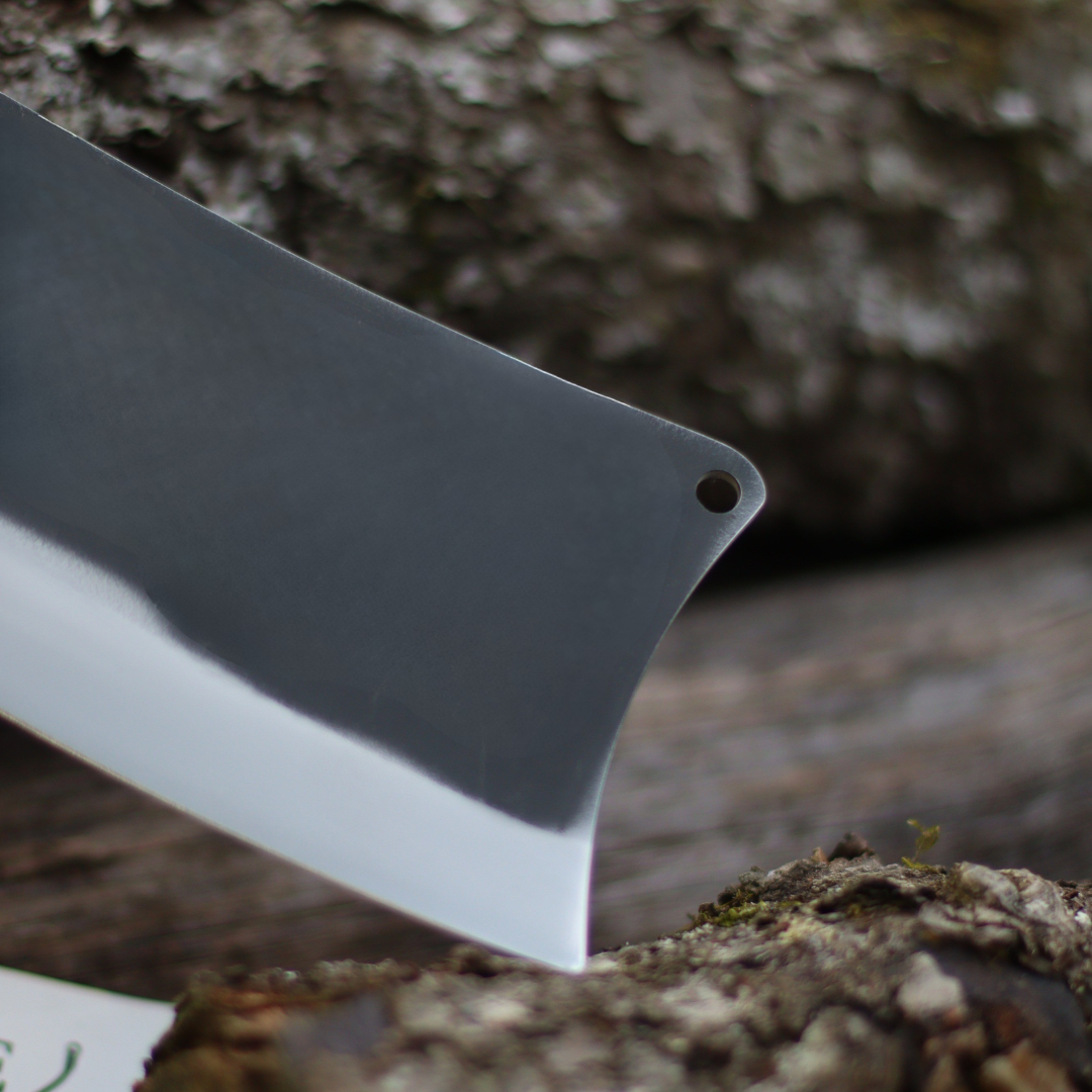 Cutelo Churrasco Artesanal Personalizado Raiz | Brut Forge 7"