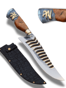 Faca Churrasco Artesanal Dia dos Pais | Super Premium | Aço Inox 10"