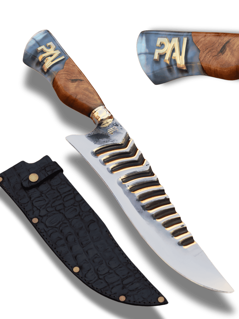 Faca Churrasco Artesanal Dia dos Pais | Super Premium | Aço Inox 10"