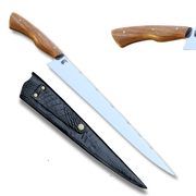 Faca Churrasco Artesanal Personalizada Língua de Chimango | Aço Inox 12"