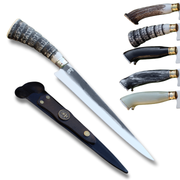 Faca Artesanal para Churrasco Personalizada | Presente | Cervo, Tatu, Cavalo