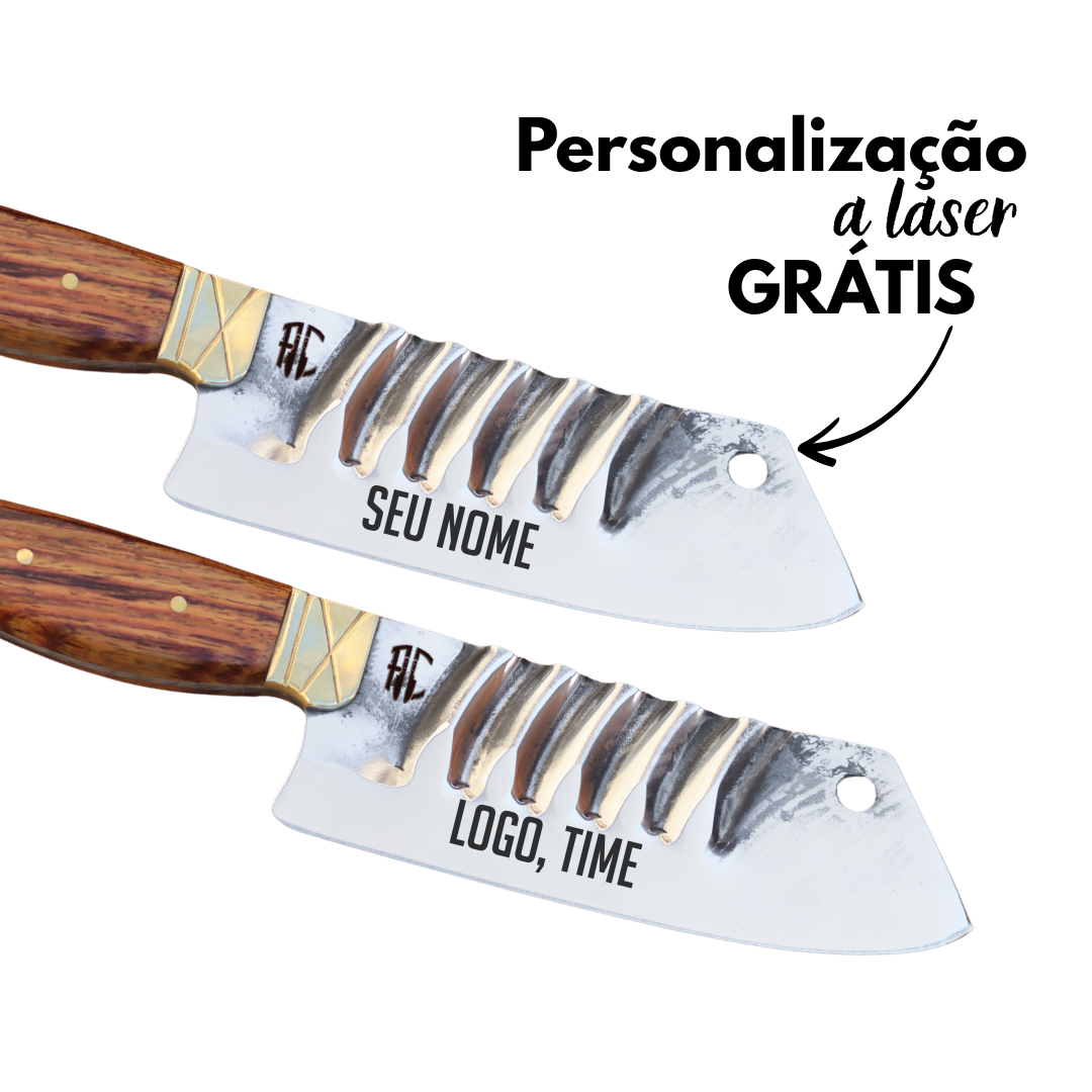 Cutelo Artesanal Forjado | Aço Inox 6"