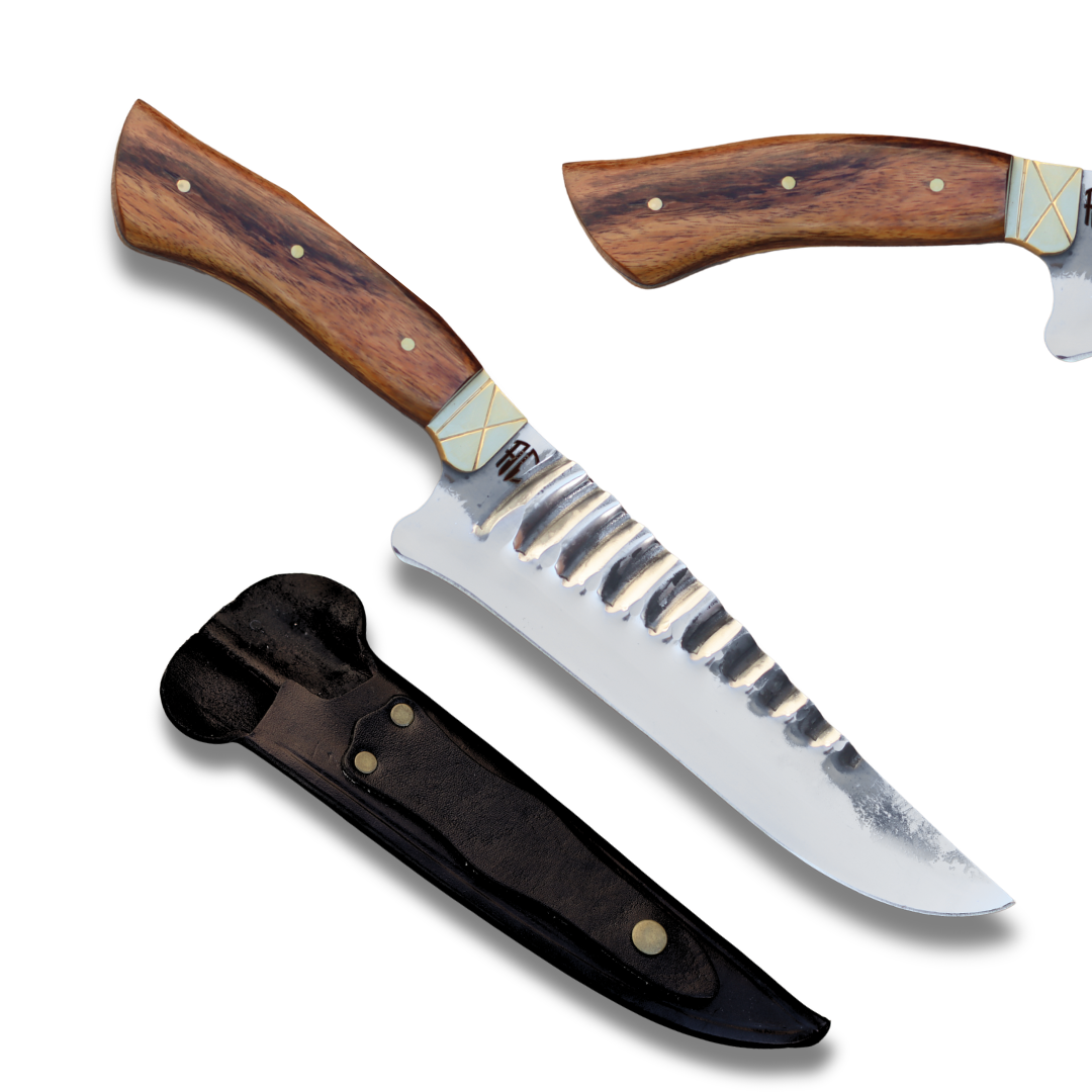 Faca Gaúcha Artesanal Tradicional Forjada | Aço Inox 8”