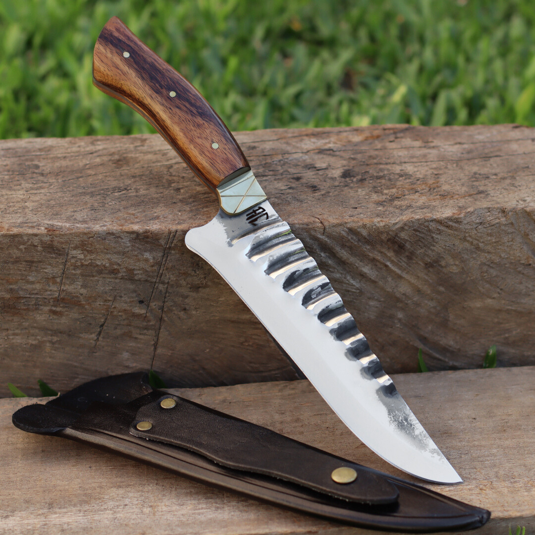 Faca Gaúcha Artesanal Tradicional Forjada | Aço Inox 8”