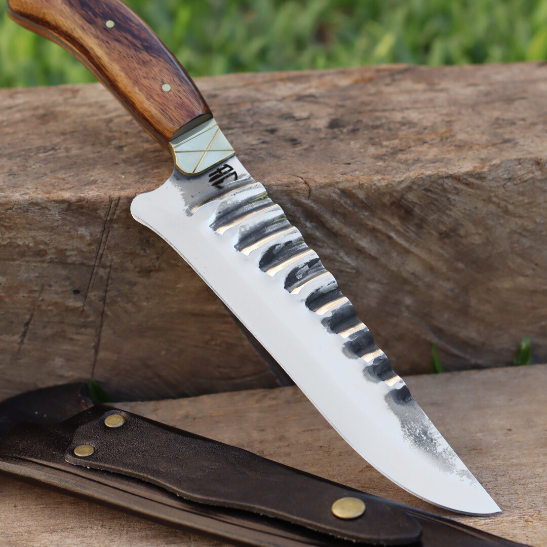 Faca Gaúcha Artesanal Tradicional Forjada | Aço Inox 8”