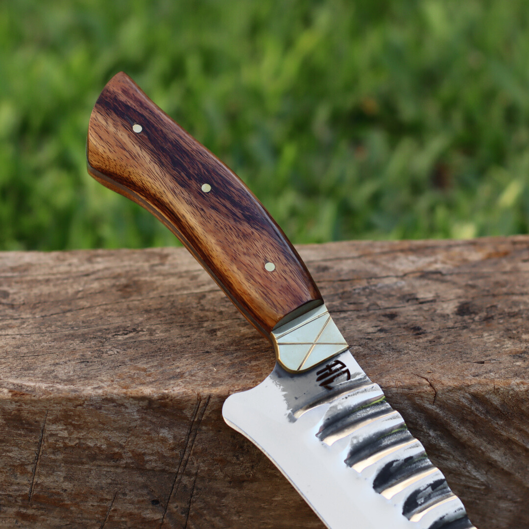 Faca Gaúcha Artesanal Tradicional Forjada | Aço Inox 8”