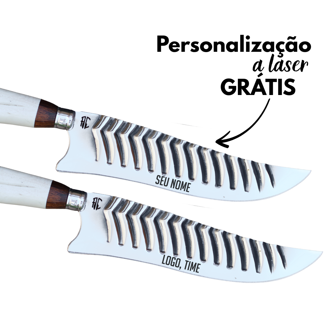 Faca Picanheira Premium 10” em Aço Inox | Artesanal e Alta Performance no Churrasco