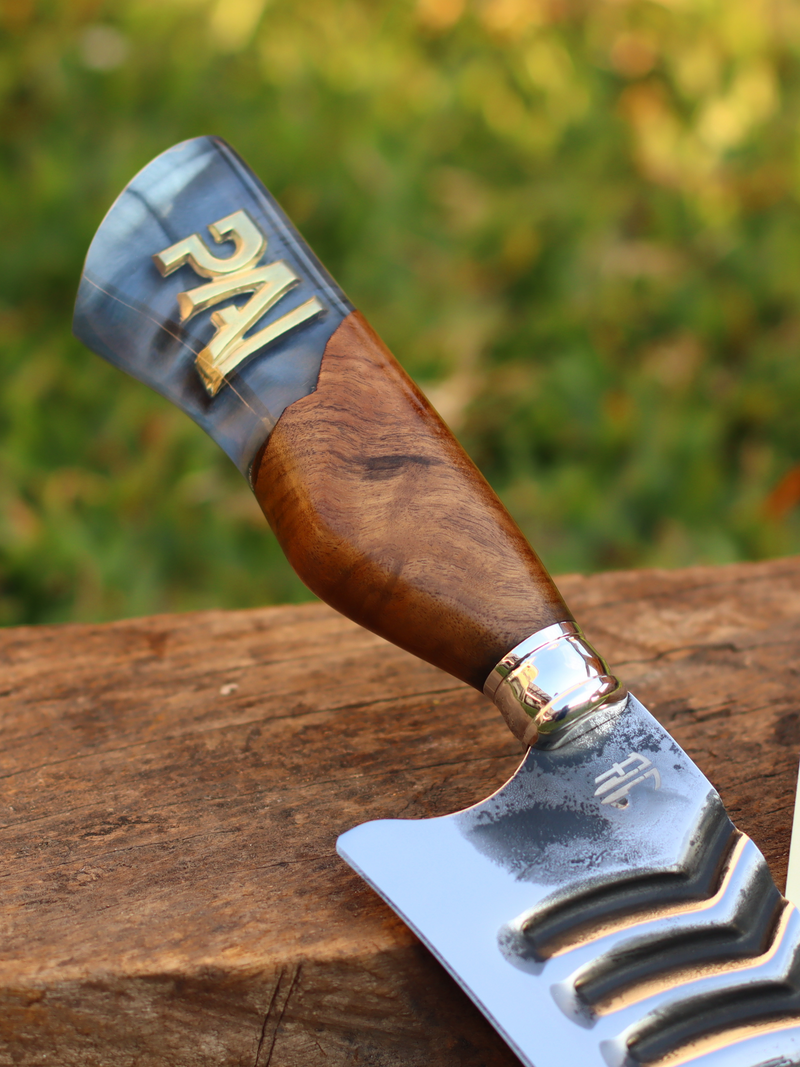 Faca Churrasco Artesanal Dia dos Pais | Super Premium | Aço Inox 10"