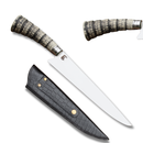 Faca Churrasco Artesanal Picanheira Rabo de Tatu | Aço Inox 9"