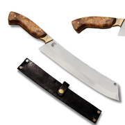 Cutelo Comprido Churrasco Artesanal | Aço Inox 10"