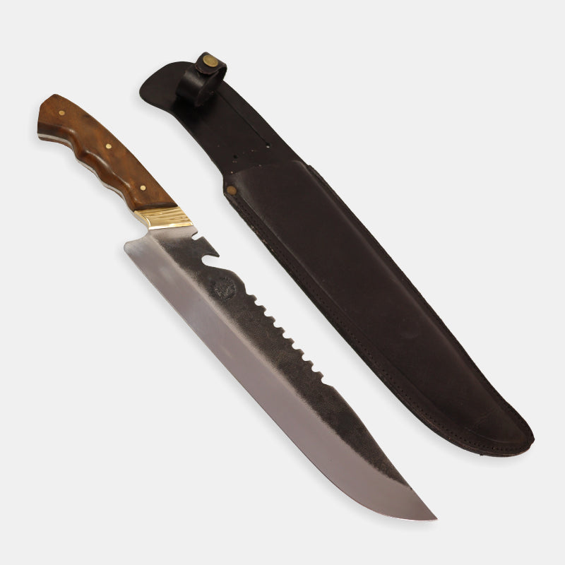 Faca Churrasco Artesanal Personalizada Bowie | Brut Forge 10"