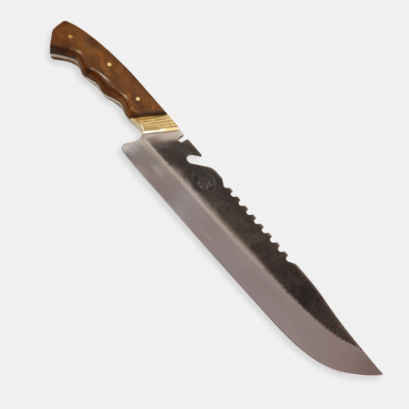 Faca Churrasco Artesanal Personalizada Bowie | Brut Forge 10"