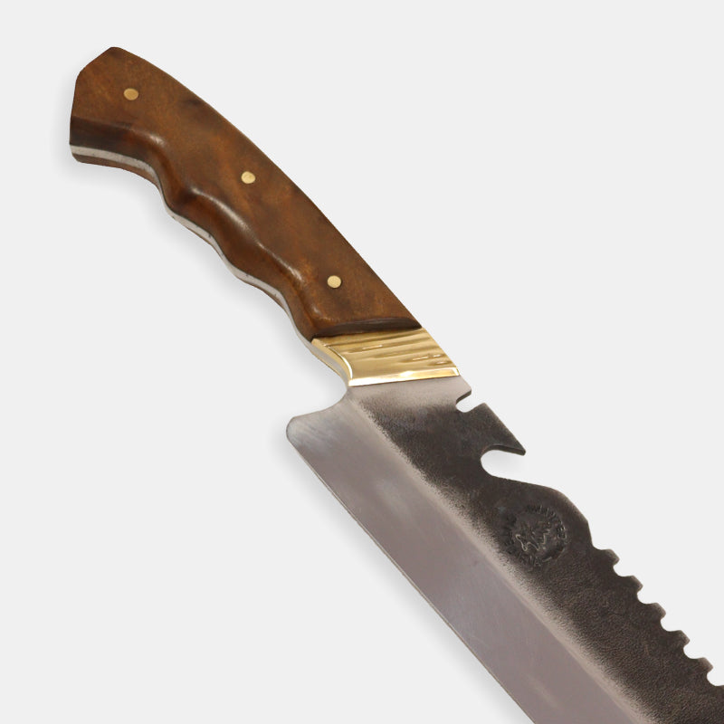Faca Churrasco Artesanal Personalizada Bowie | Brut Forge 10"