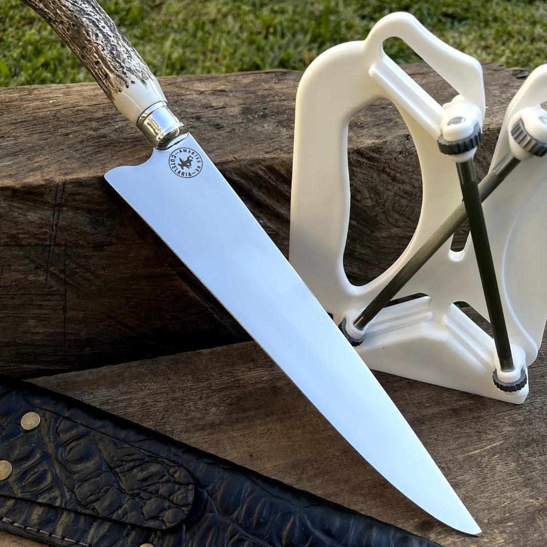 Kit Churrasco Picanheira + Afiador em X