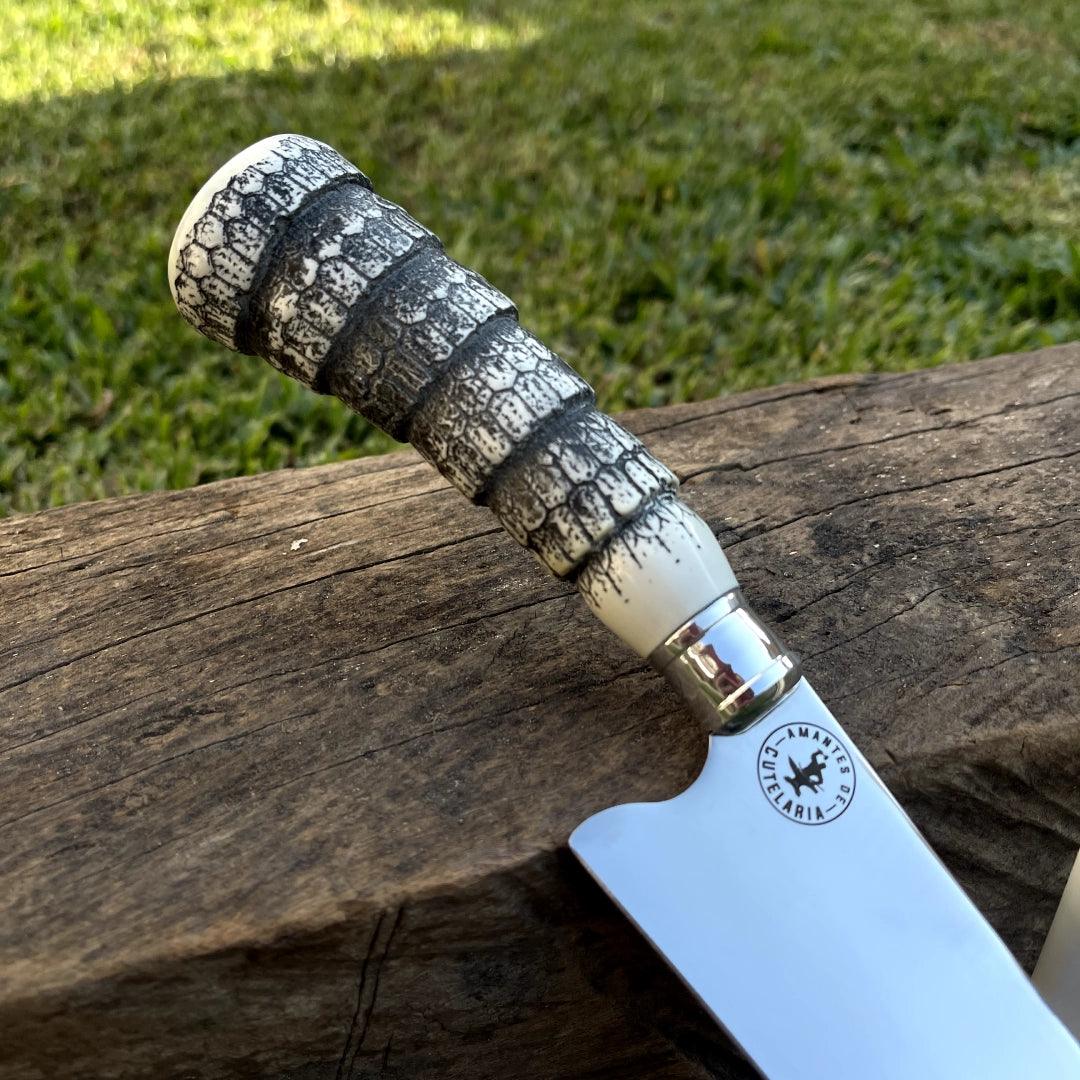 Kit Churrasco Picanheira + Afiador em X