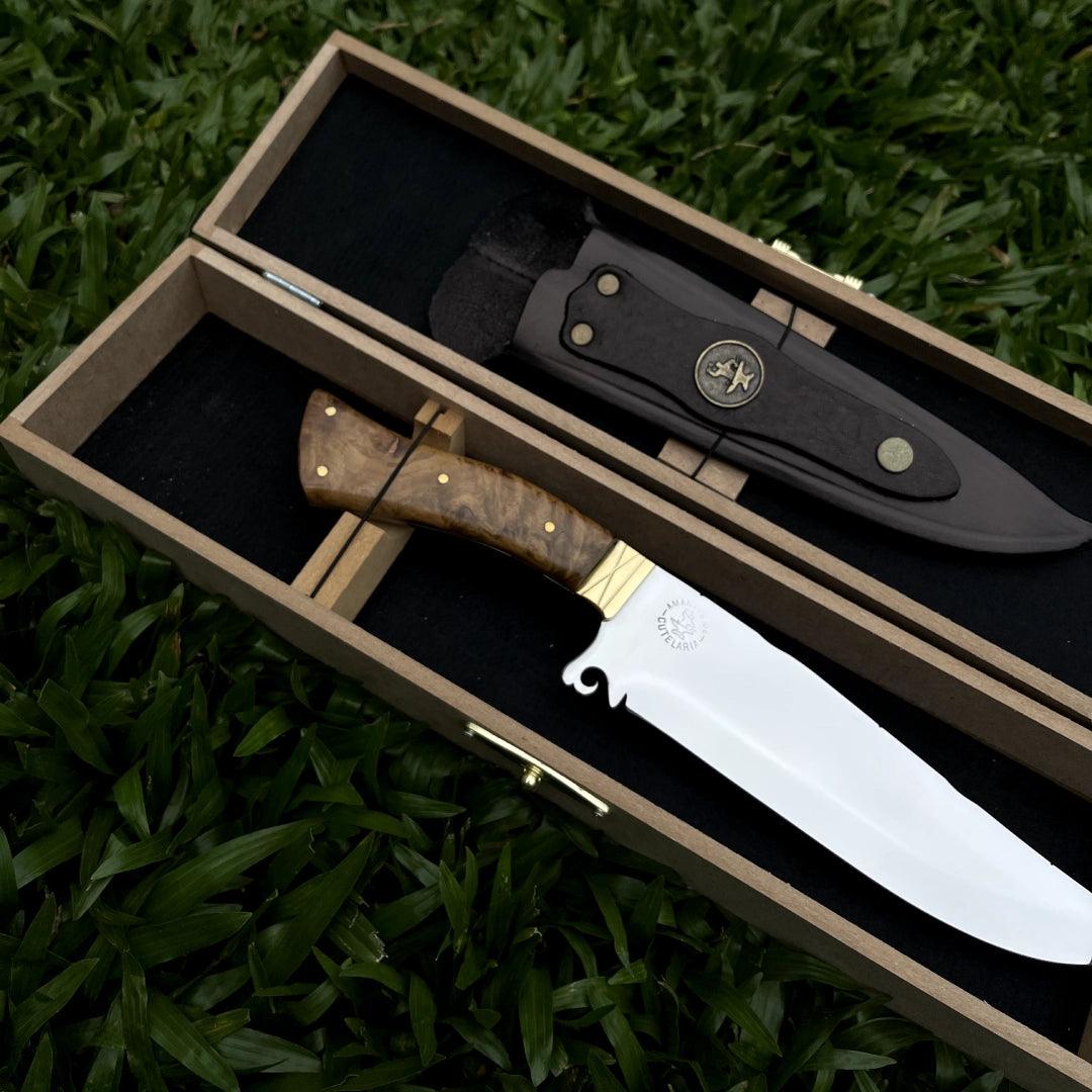 Faca Churrasco Artesanal Personalizada Rambo | Aço Inox 8"