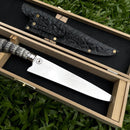 Faca Churrasco Artesanal Picanheira Rabo de Tatu | Aço Inox 9"