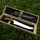 Faca Churrasco Artesanal Personalizada Fileteira | Aço Inox 10"