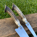 Kit Faca e Garfo Artesanal para Churrasco Personalizada | 9' polegadas