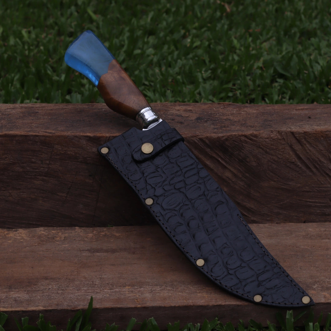 Faca Churrasco Artesanal Personalizada Premium com Abridor | Aço Inox 10"