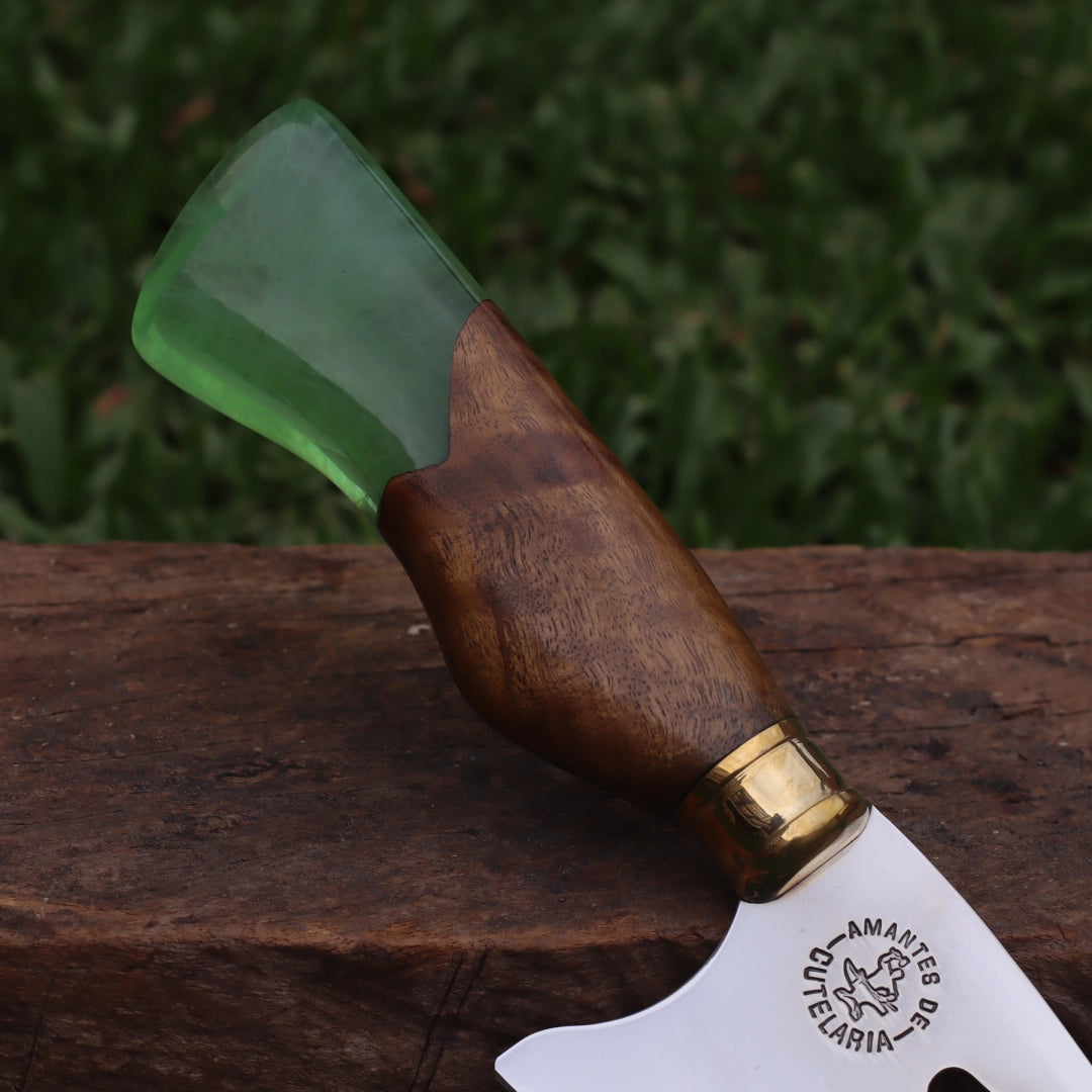 Faca Churrasco Artesanal Personalizada Premium com Abridor | Aço Inox 10"