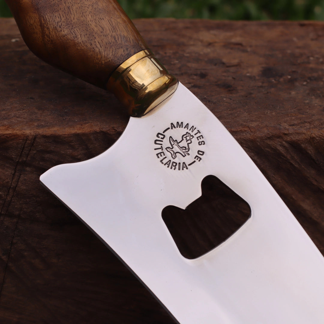 Faca Churrasco Artesanal Personalizada Premium com Abridor | Aço Inox 10"