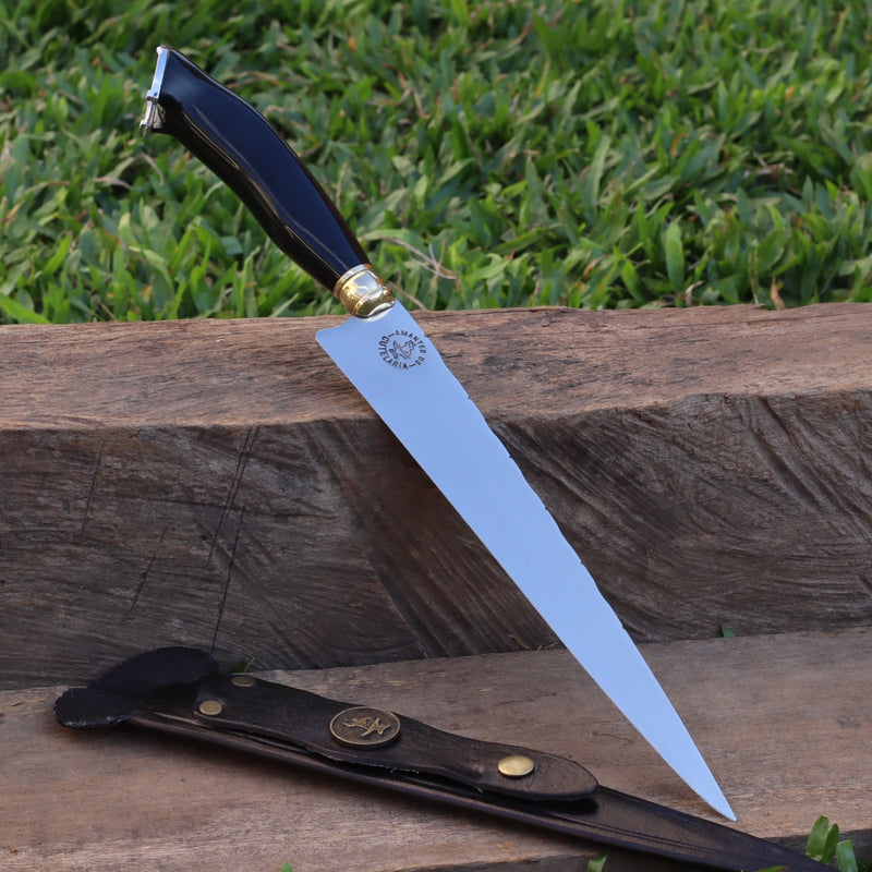 Faca Artesanal para Churrasco Personalizada | Presente | Cervo, Tatu, Cavalo