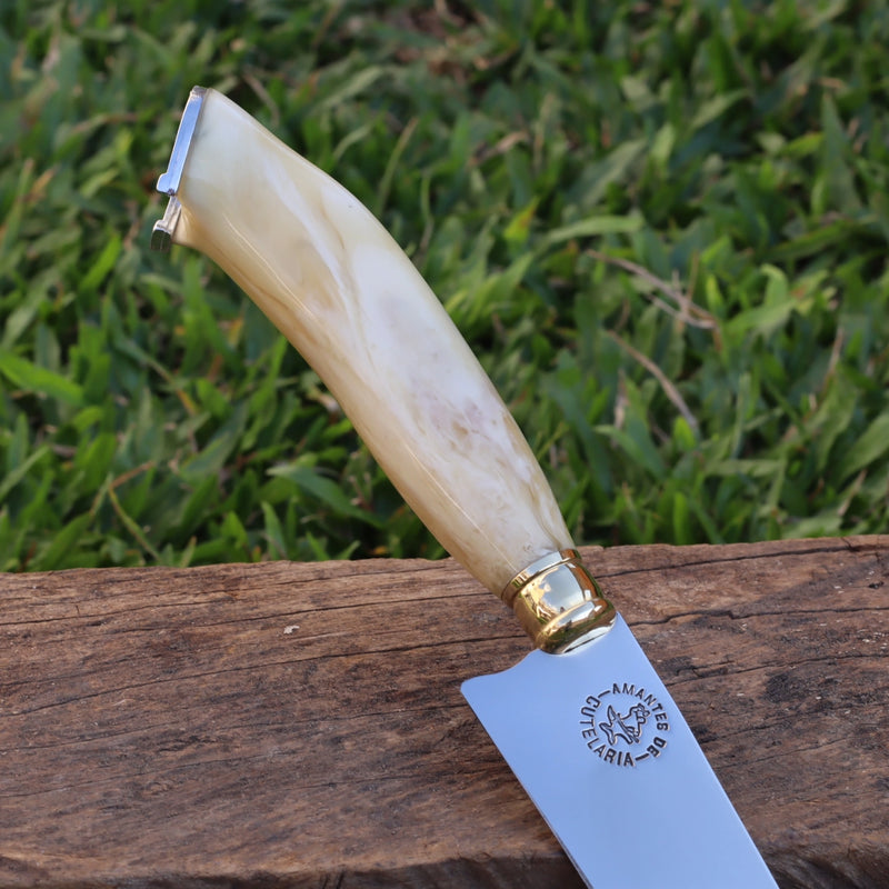 Faca Artesanal para Churrasco Personalizada | Presente | Cervo, Tatu, Cavalo
