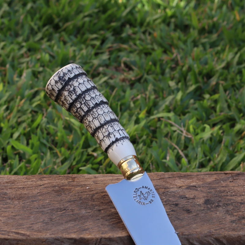 Faca Artesanal para Churrasco Personalizada | Presente | Cervo, Tatu, Cavalo