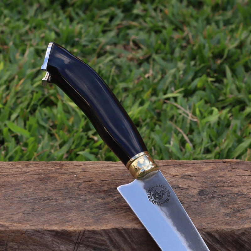 Faca Artesanal para Churrasco Personalizada | Presente | Cervo, Tatu, Cavalo