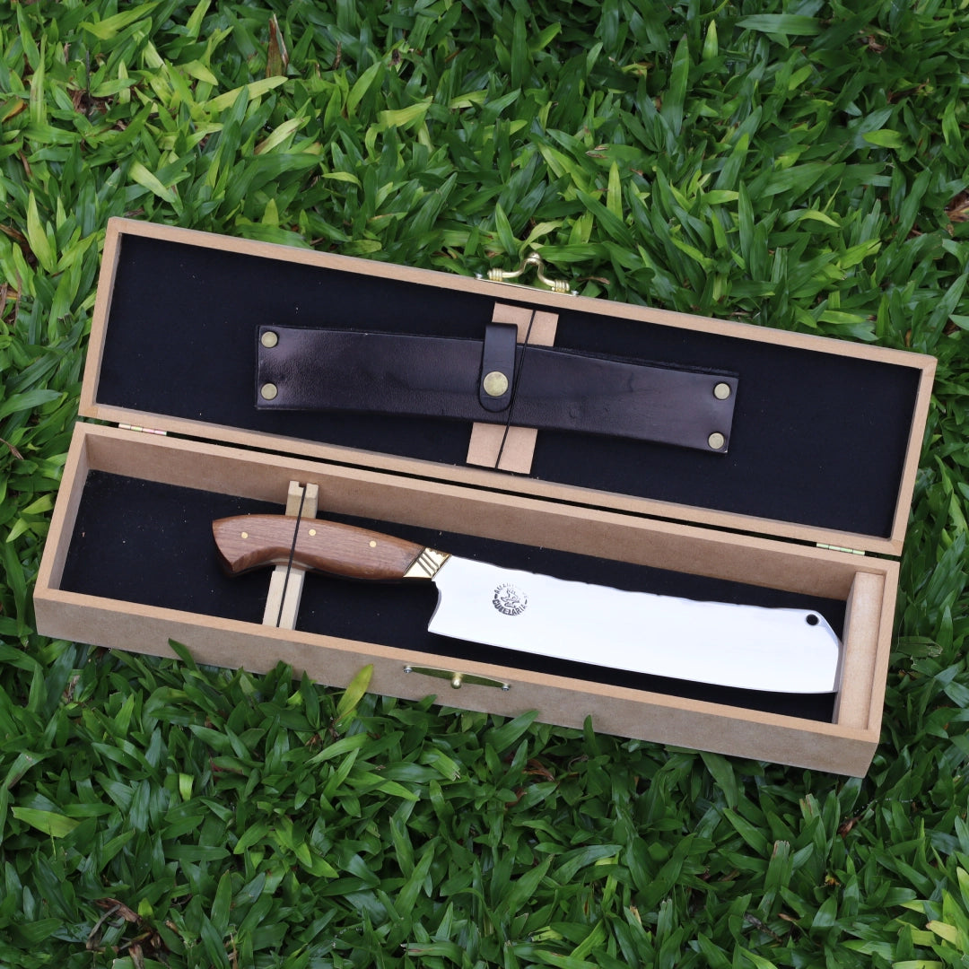 Cutelo Comprido Churrasco Artesanal | Aço Inox 10"