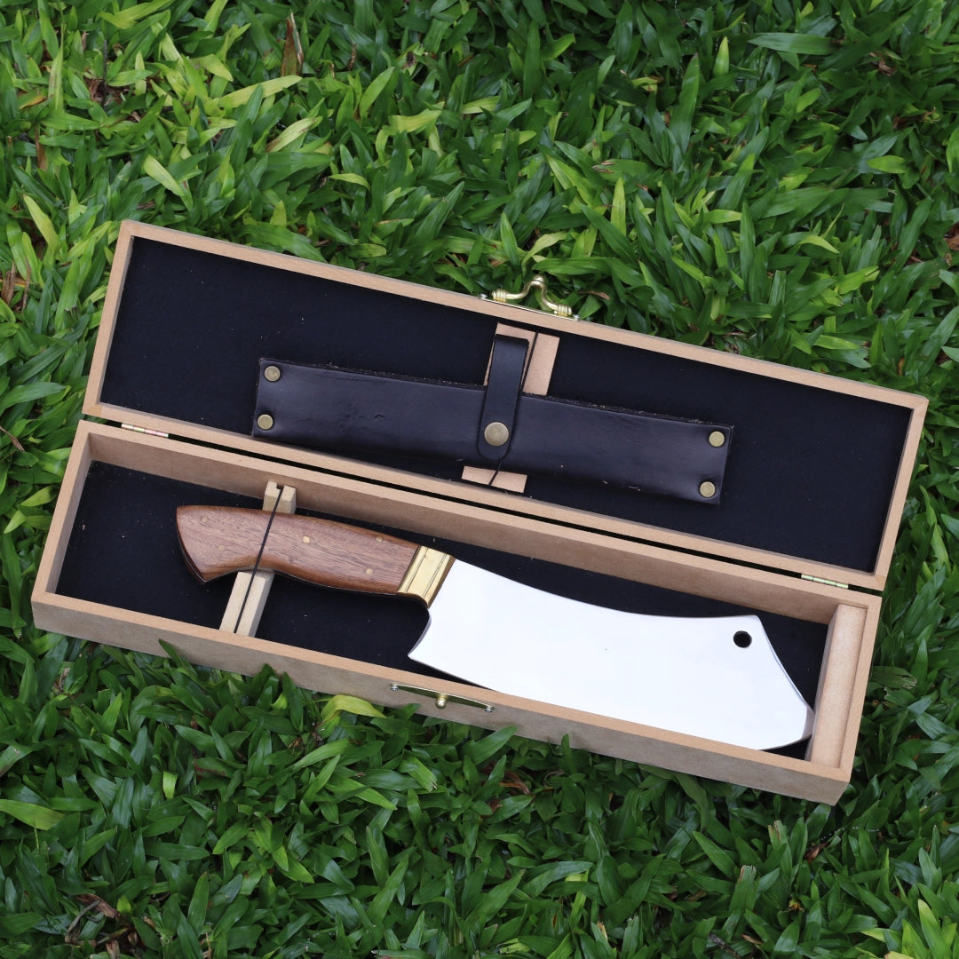 Cutelo Churrasco Artesanal Personalizado | Aço Inox 9"