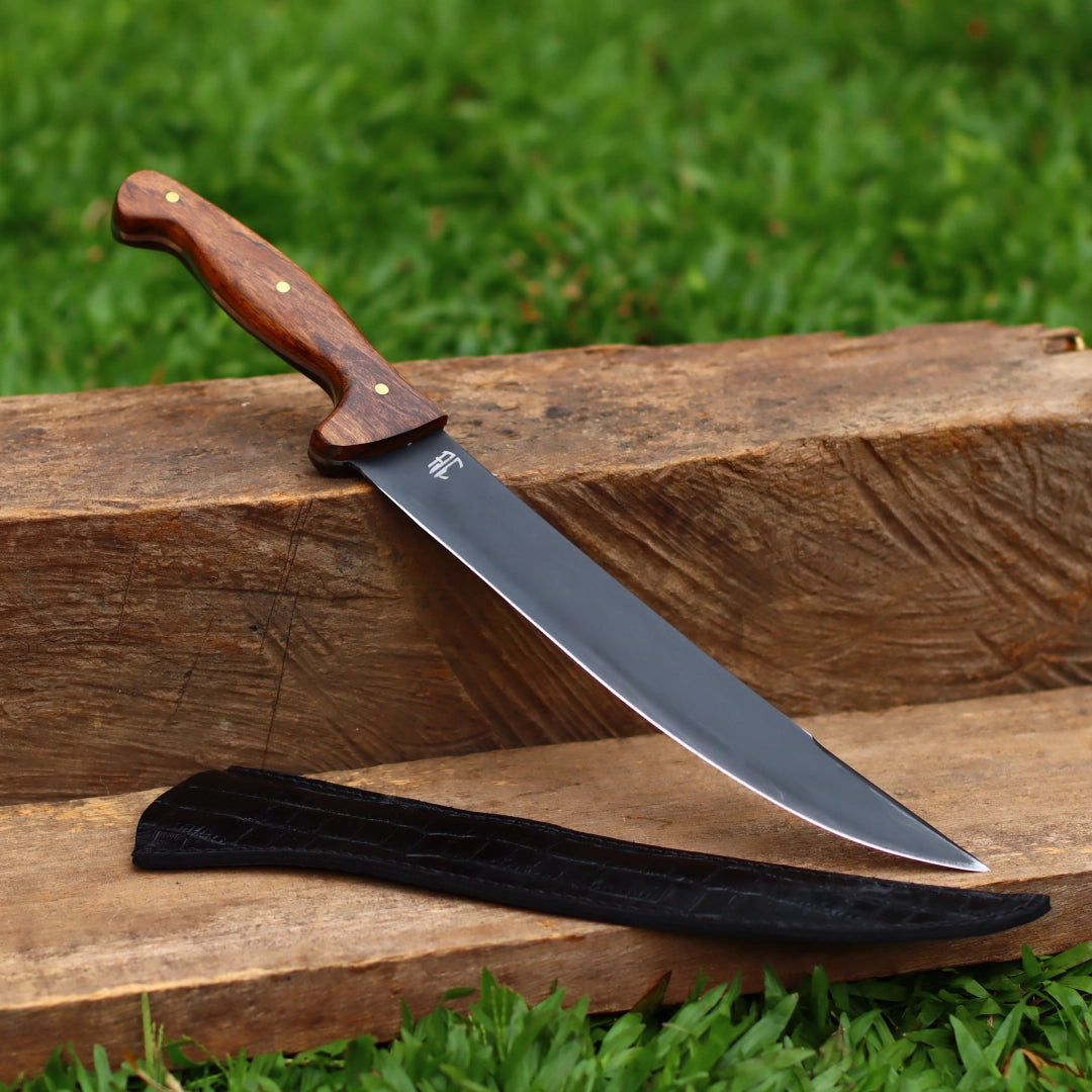 Faca Artesanal para Churrasco Carbono Fosfato Ancara | 10"