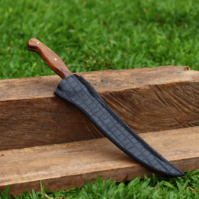 Faca Artesanal para Churrasco Carbono Fosfato Persa | 10"