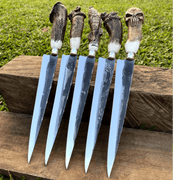 Faca Artesanal para Churrasco Personalizada Animais | Aço Inox 10"
