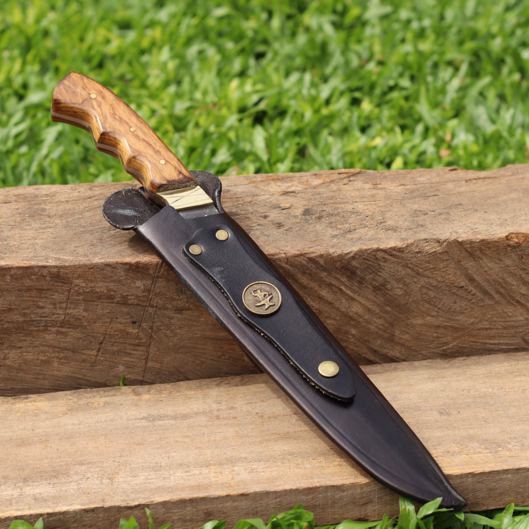 Faca Churrasco Artesanal Personalizada Bowie | Brut Forge 10"