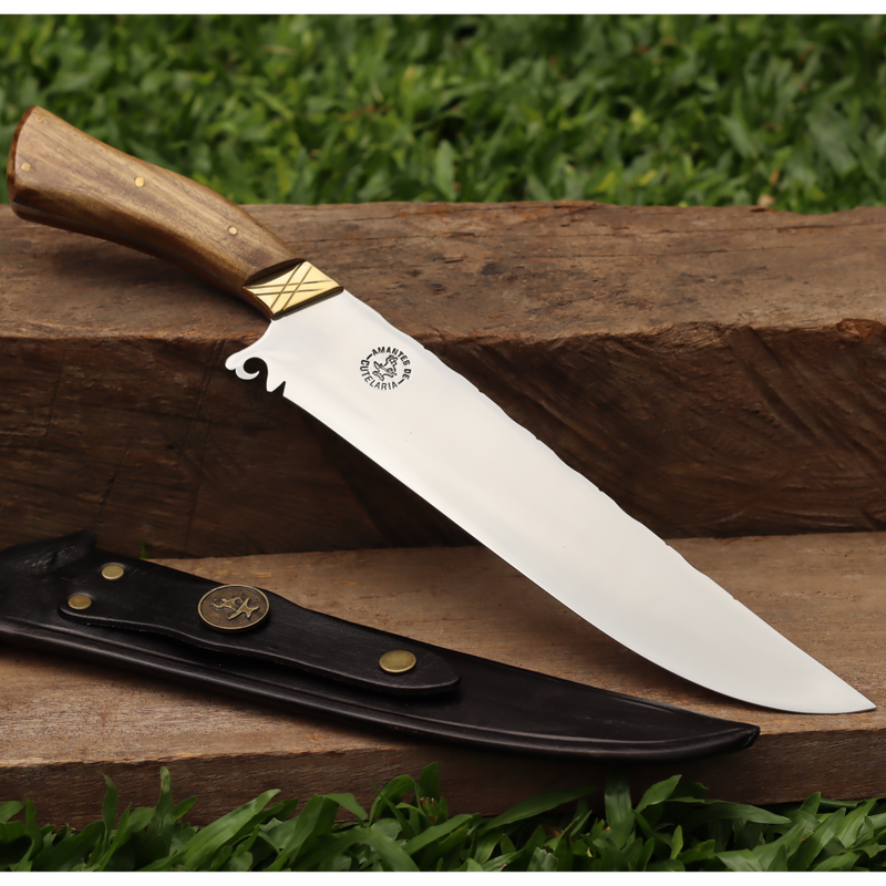 Faca Churrasco Artesanal Personalizada Rambo | Aço Inox 10"