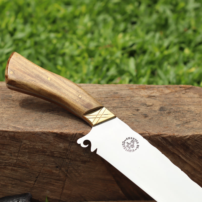 Faca Churrasco Artesanal Personalizada Rambo | Aço Inox 10"
