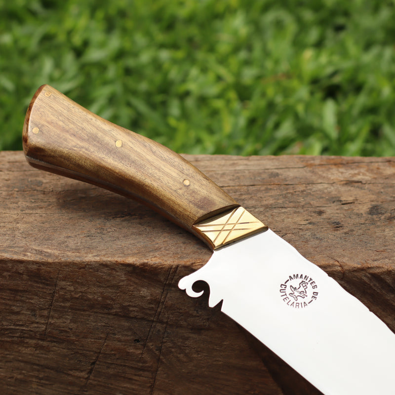 Faca Churrasco Artesanal Personalizada Rambo | Aço Inox 10"