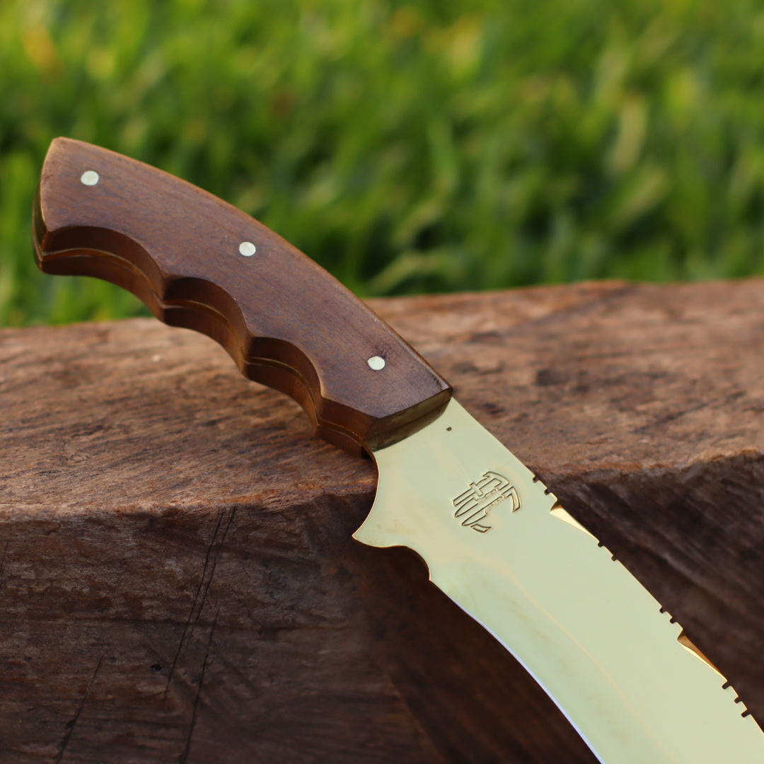 Faca Churrasco Artesanal Personalizada Anodizadas | Aço Inox