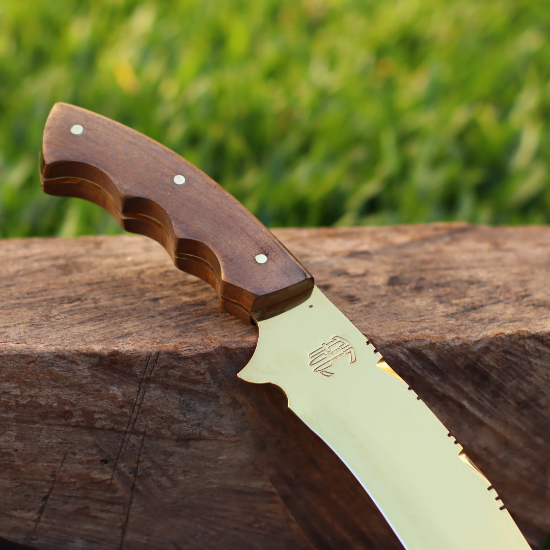 Faca Churrasco Artesanal Personalizada Anodizadas | Aço Inox